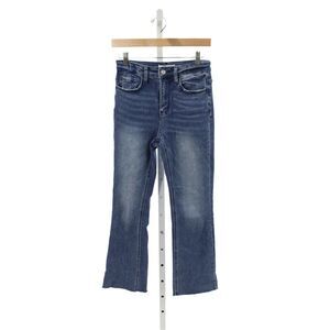 Vervet Womens Cropped High Rise Blue Cotton Jeans Size 25